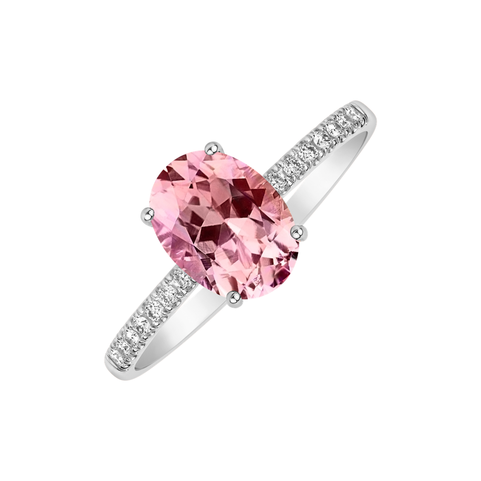 Diamond ring with Tourmaline Touch of Shine