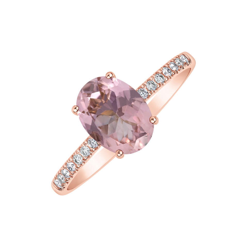 Diamond ring with Tourmaline Touch of Shine