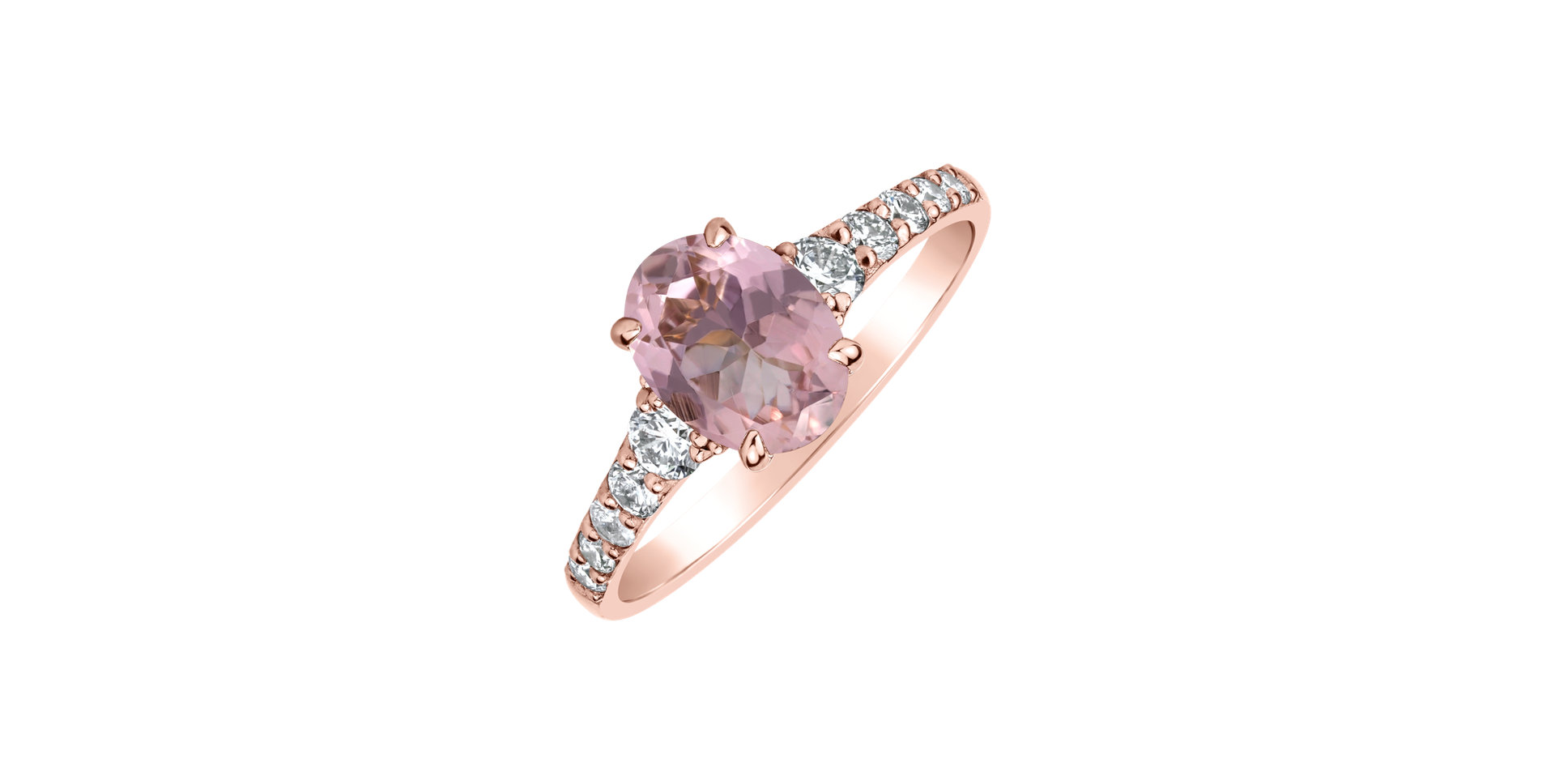 Diamond ring with Tourmaline Shimmering Dazzle
