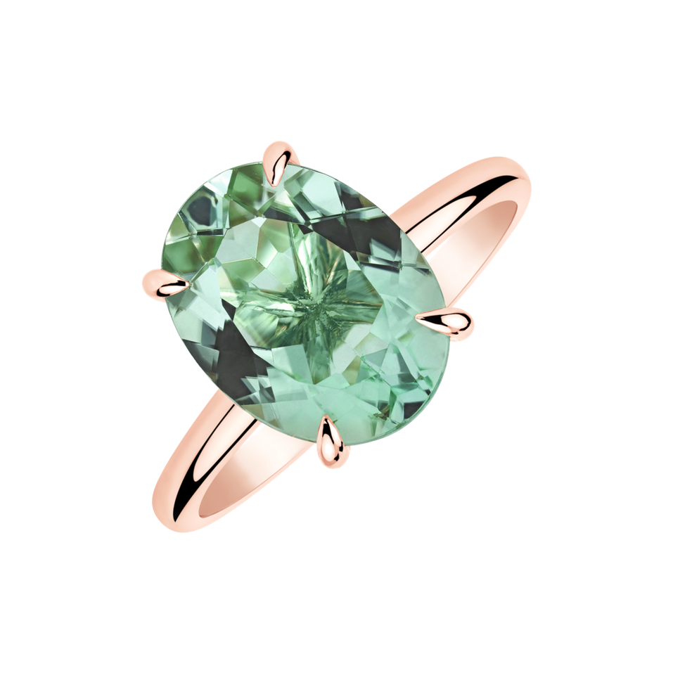 Diamond ring with Tourmaline Queen of Magic Bay