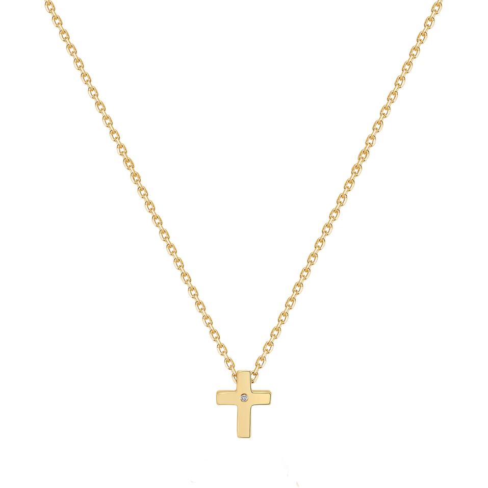 Diamond necklace Luminous Cross