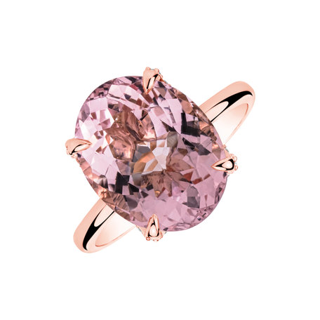 Diamond ring with Tourmaline Floral Crown
