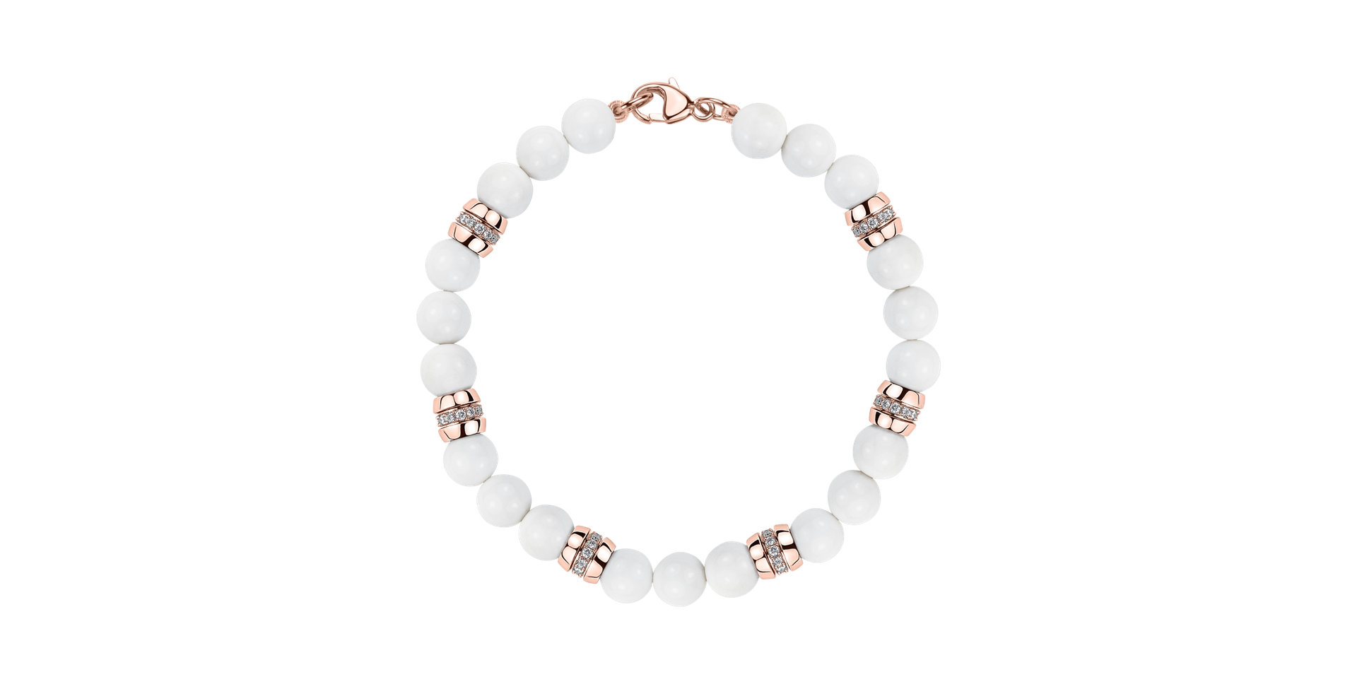 Diamond bracelet with Agates Moonlace