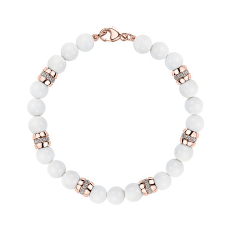 Diamond bracelet with Agates Moonlace