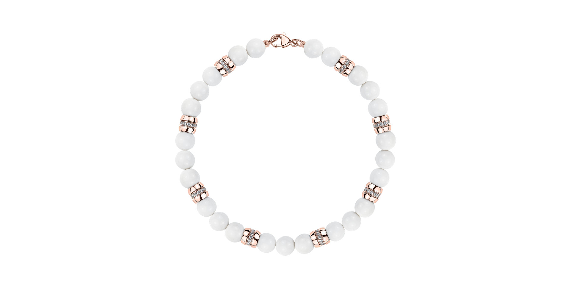 Diamond bracelet with Agates Moonlace