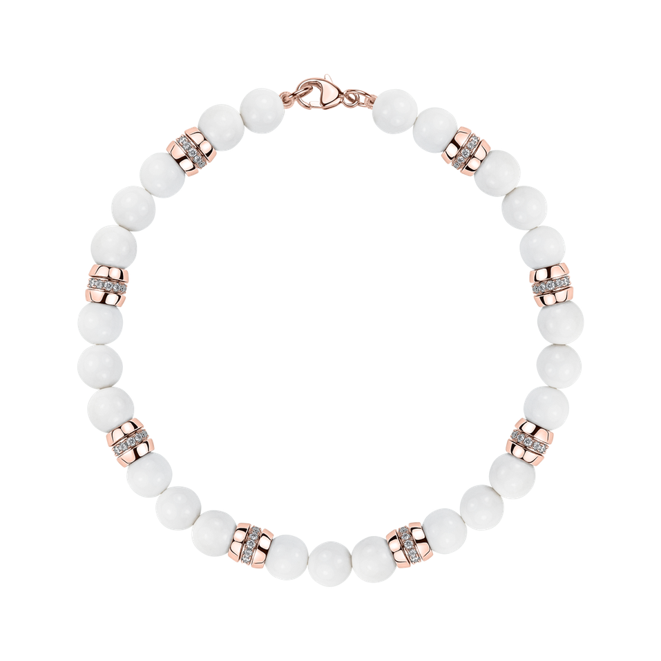Diamond bracelet with Agates Moonlace