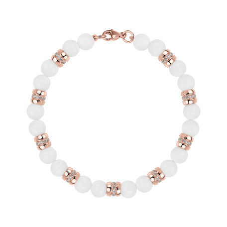 Diamond bracelet with Agates Moonlace