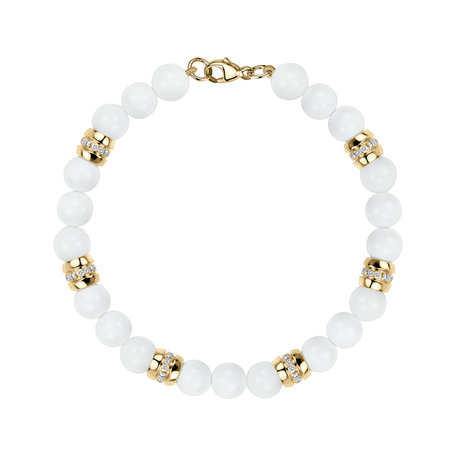 Diamond bracelet with Agates Moonlace