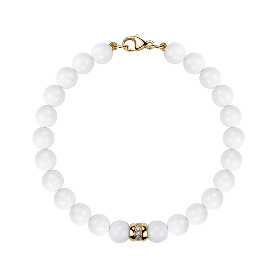 Diamond bracelet with Agates Whispers of Winter