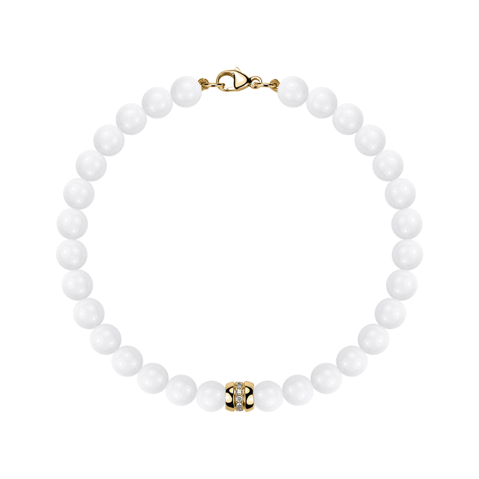Diamond bracelet with Agates Whispers of Winter