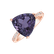 Diamond ring with Amethyst The Charm of Three2