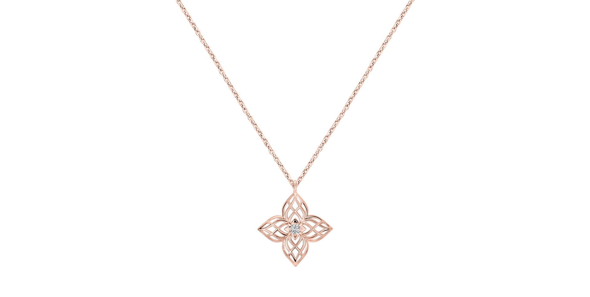 Diamond necklace Galactic Blossom