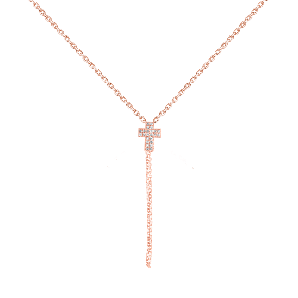 Diamond necklace Divine Cross
