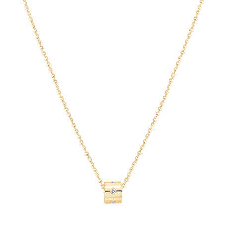 Diamond necklace Glittering Line