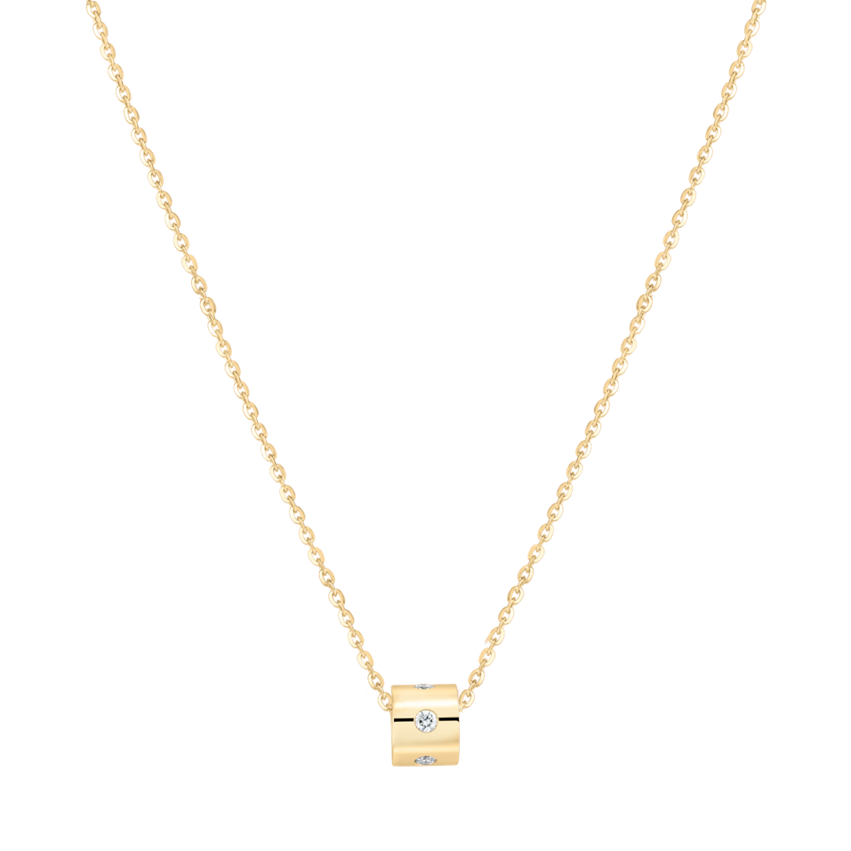 Diamond necklace Glittering Line