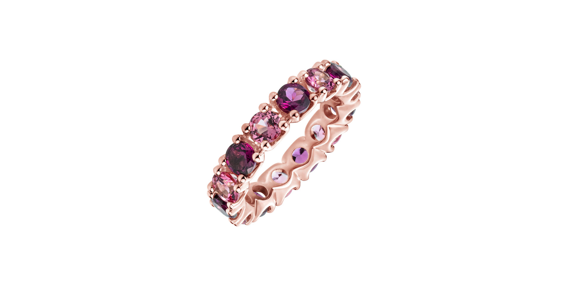 Ring with Rhodolites and Spinels Absolute Chic