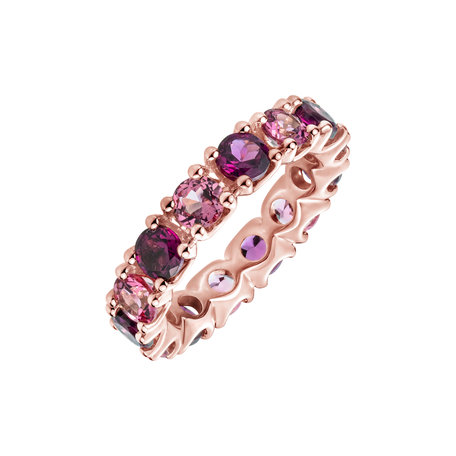Ring with Rhodolites and Spinels Absolute Chic