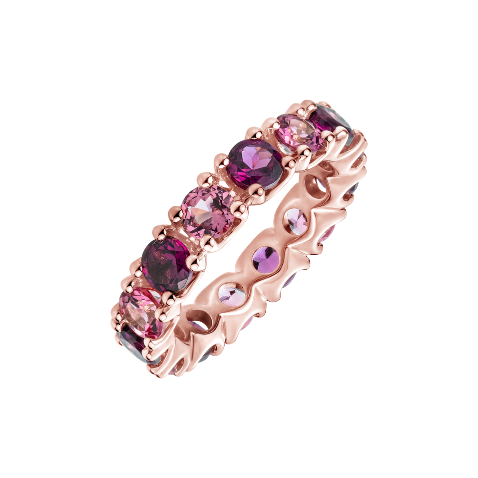 Ring with Rhodolites and Spinels Absolute Chic