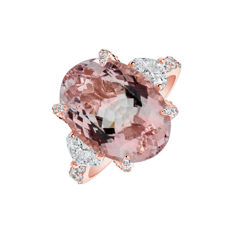 Diamond ring with Tourmaline Deloraine