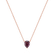 Necklace with Rhodolite Drop2