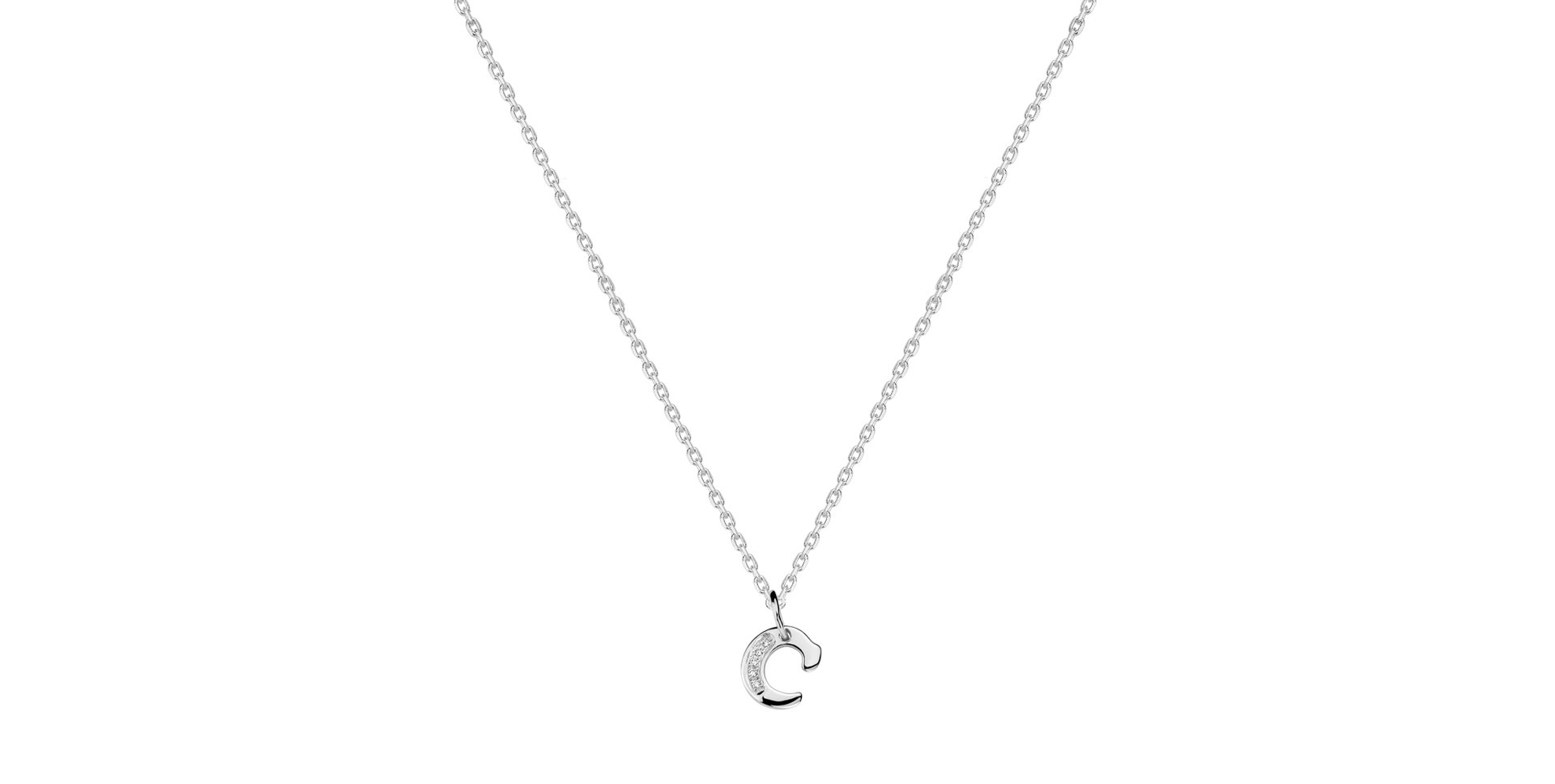 Diamond necklace Dream Letter C