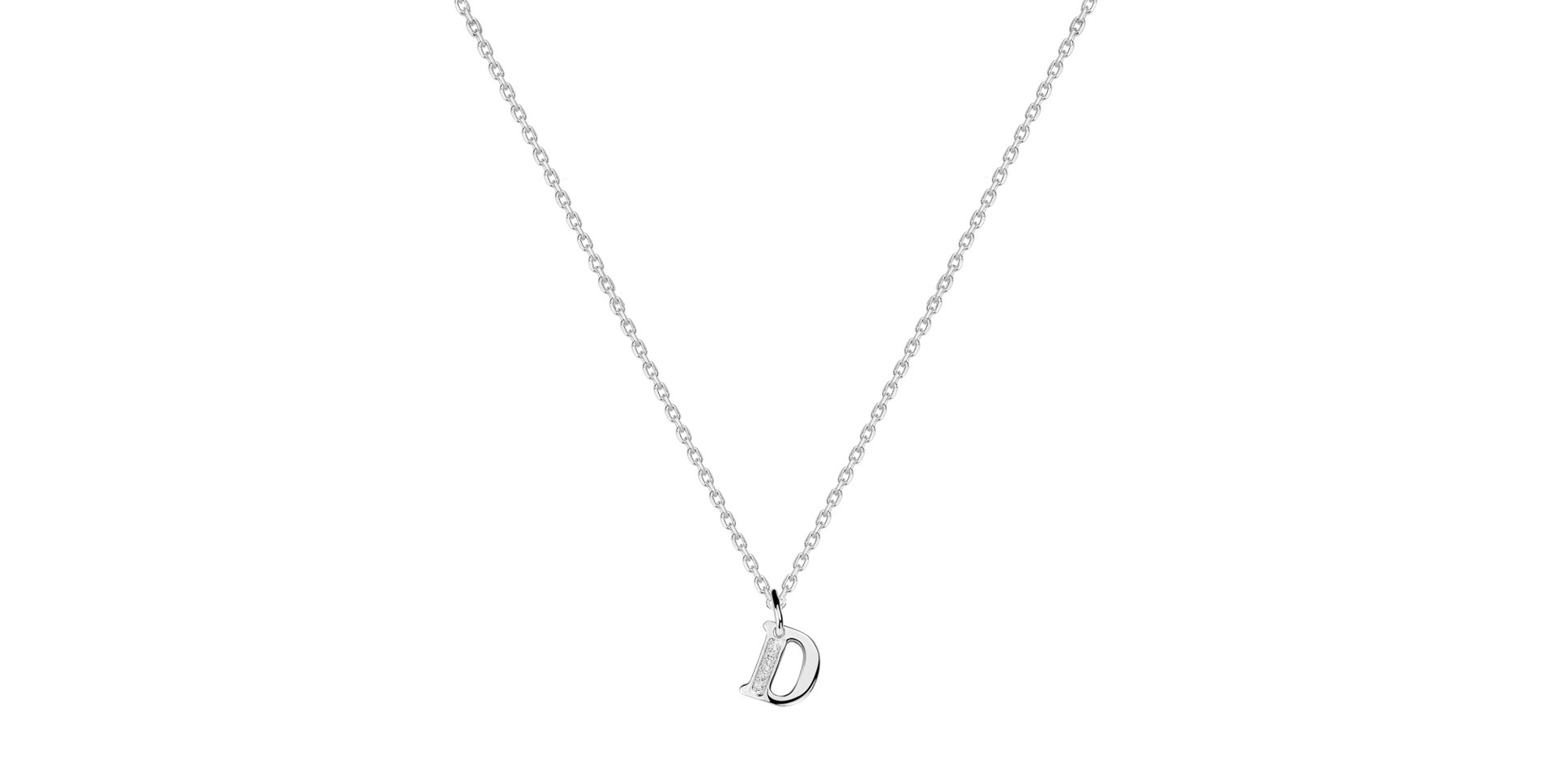 Diamond necklace Dream Letter D