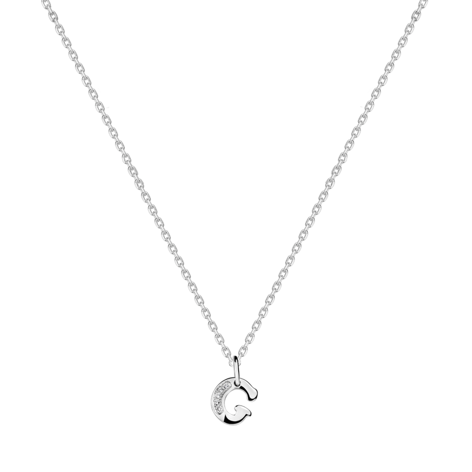 Diamond necklace Dream Letter G