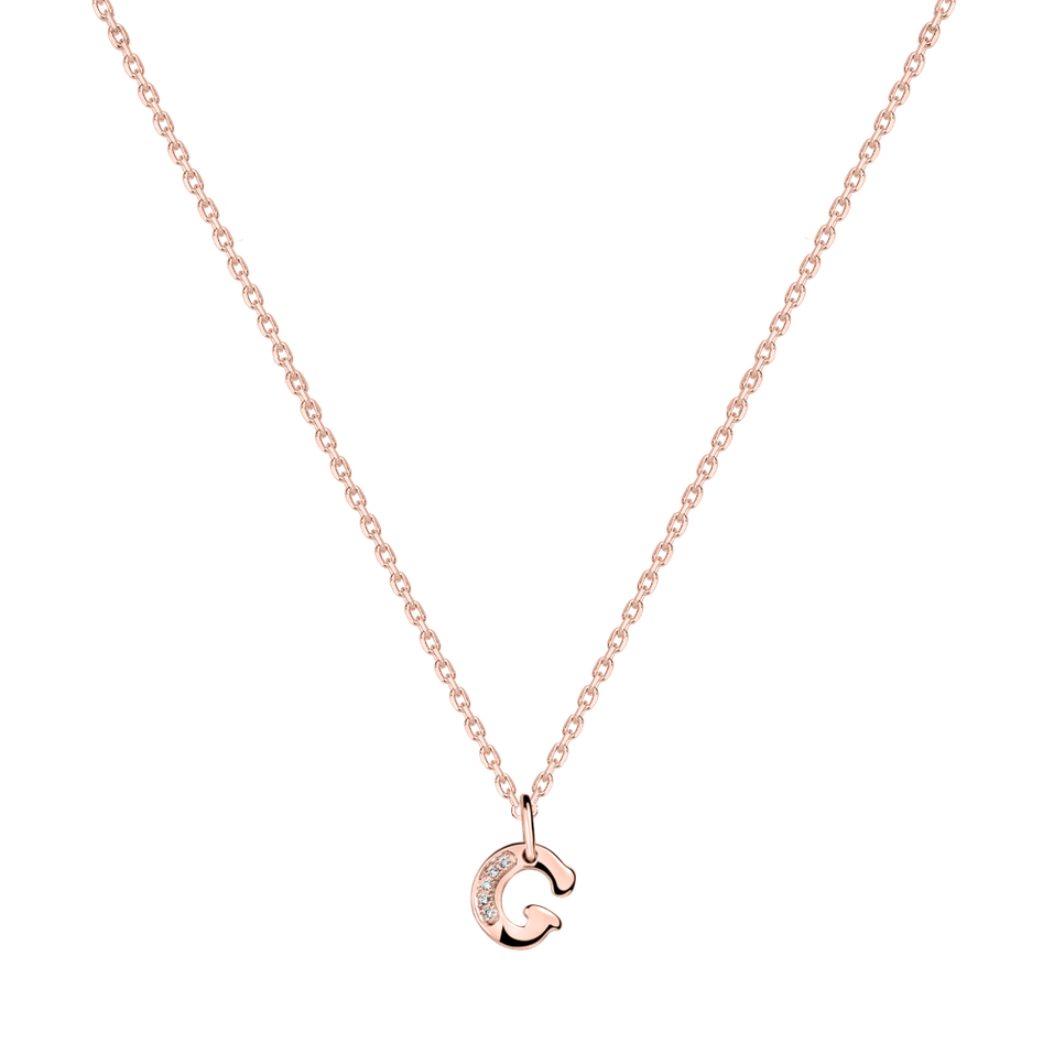 Diamond necklace Dream Letter G