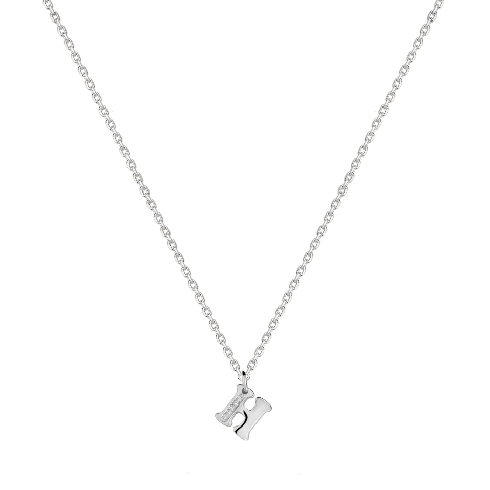 Diamond necklace Dream Letter H