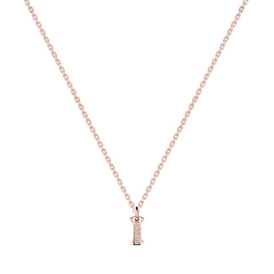 Diamond necklace Dream Letter I