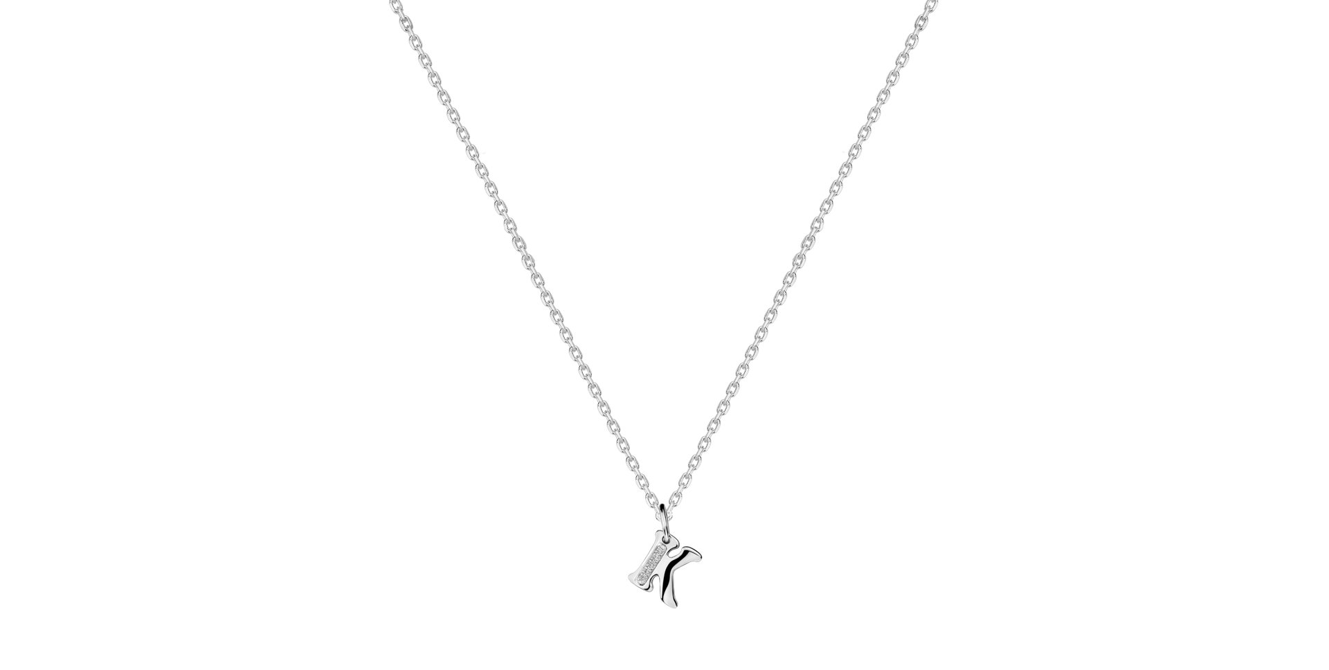 Diamond necklace Dream Letter K