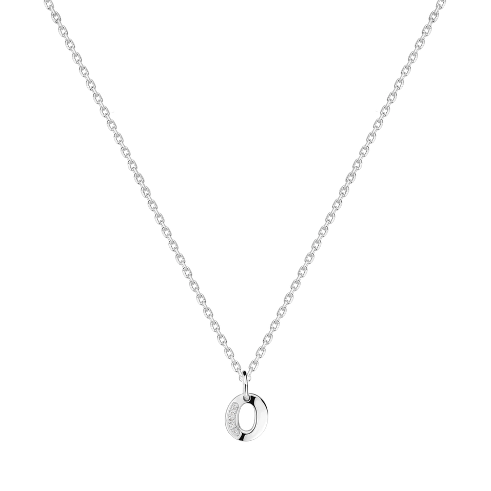 Diamond necklace Dream Letter O