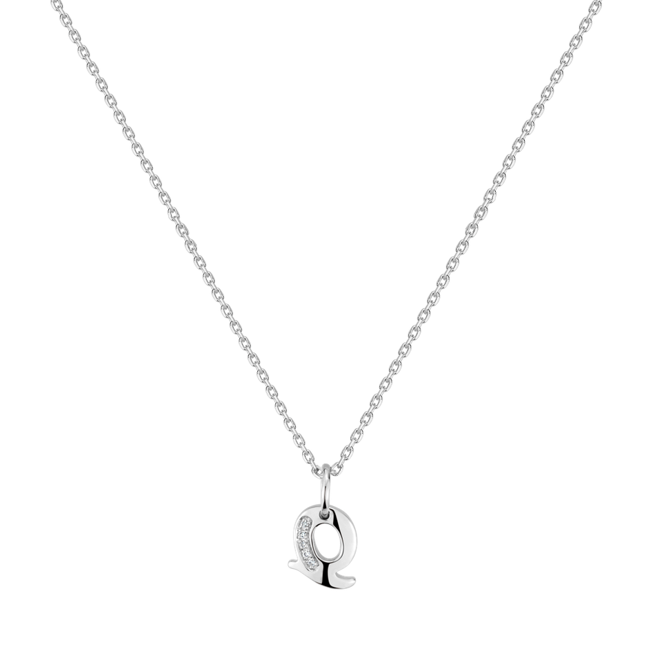 Diamond necklace Dream Letter Q