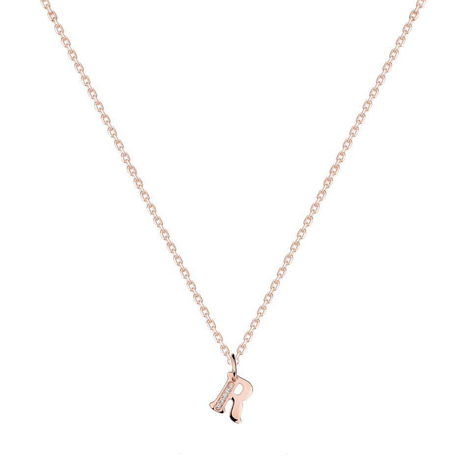 Diamond necklace Dream Letter R