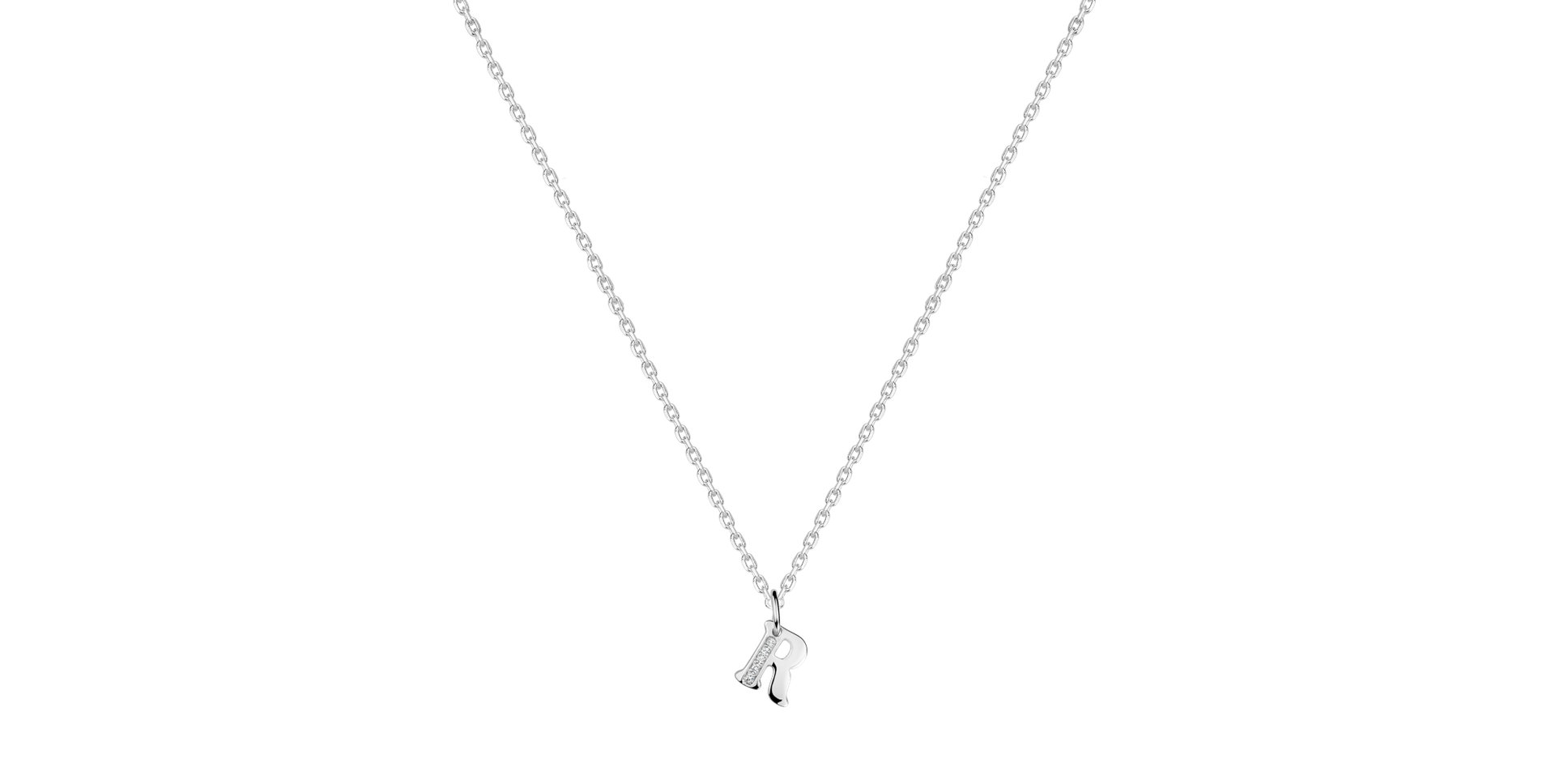 Diamond necklace Dream Letter R