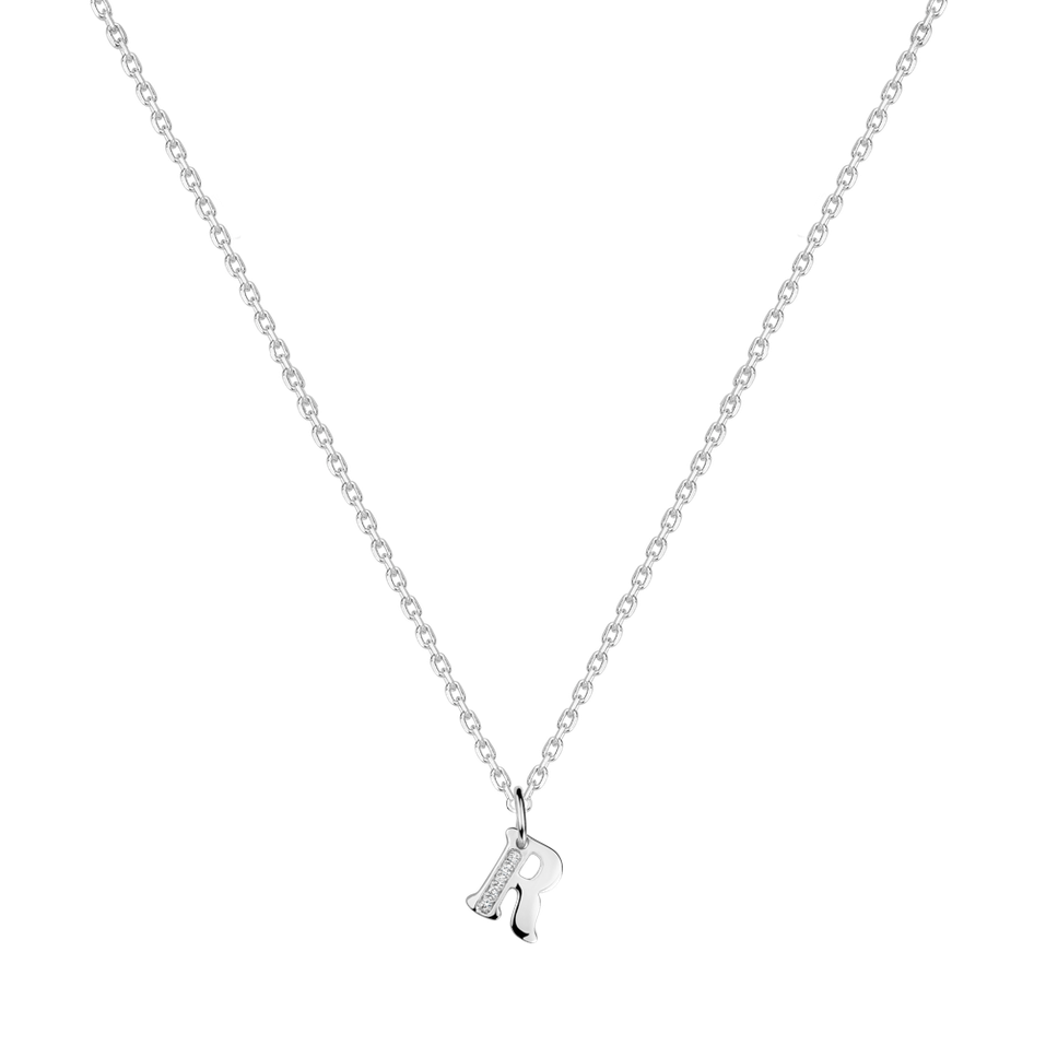 Diamond necklace Dream Letter R