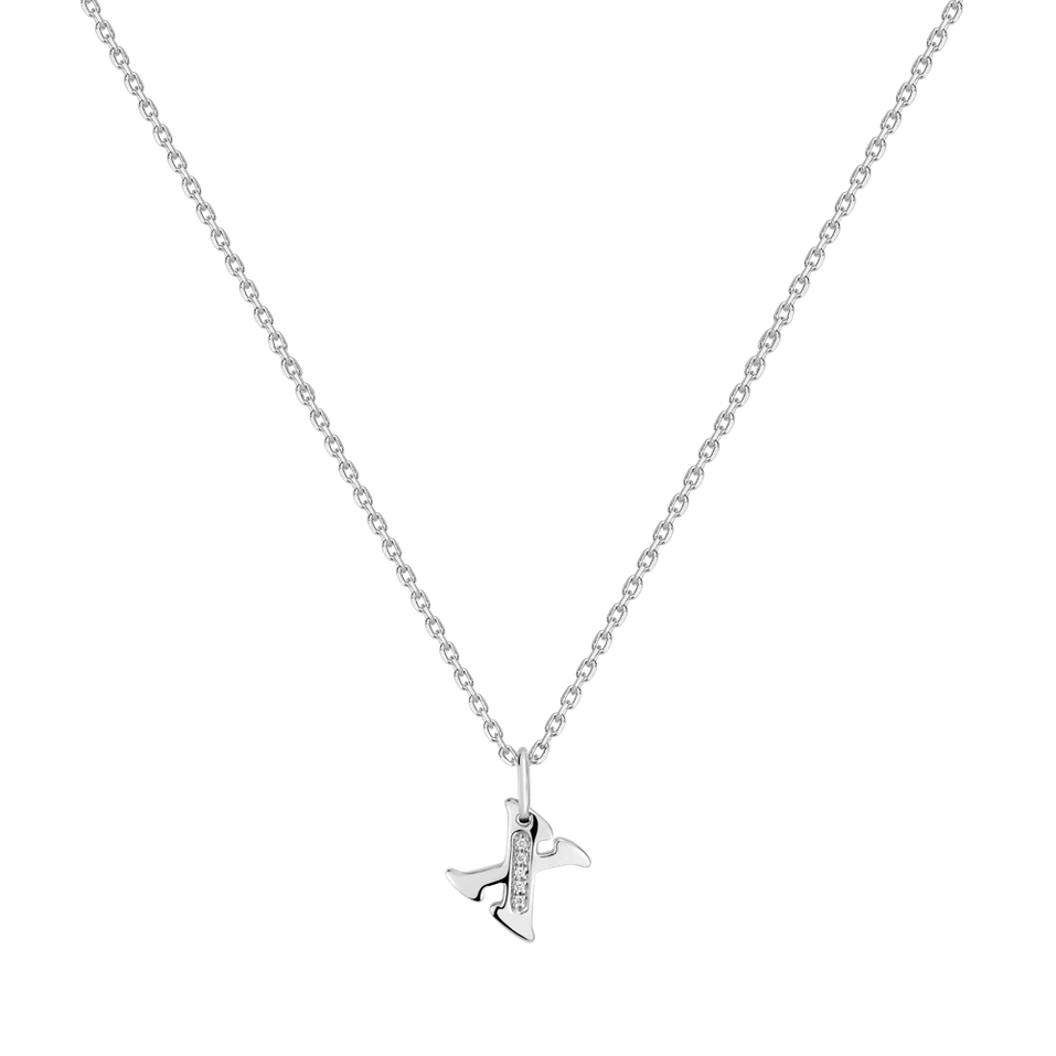 Diamond necklace Dream Letter X