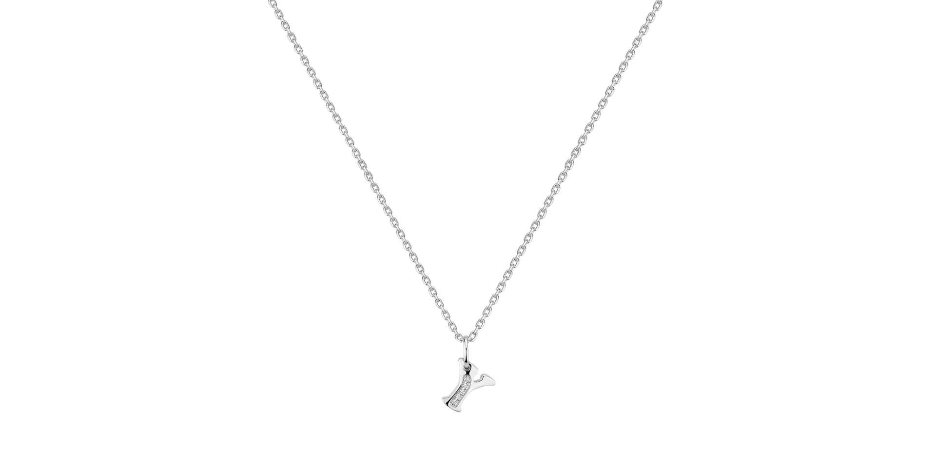Diamond necklace Dream Letter Y