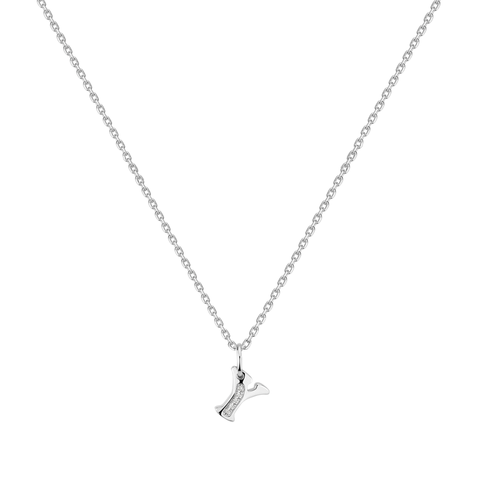 Diamond necklace Dream Letter Y