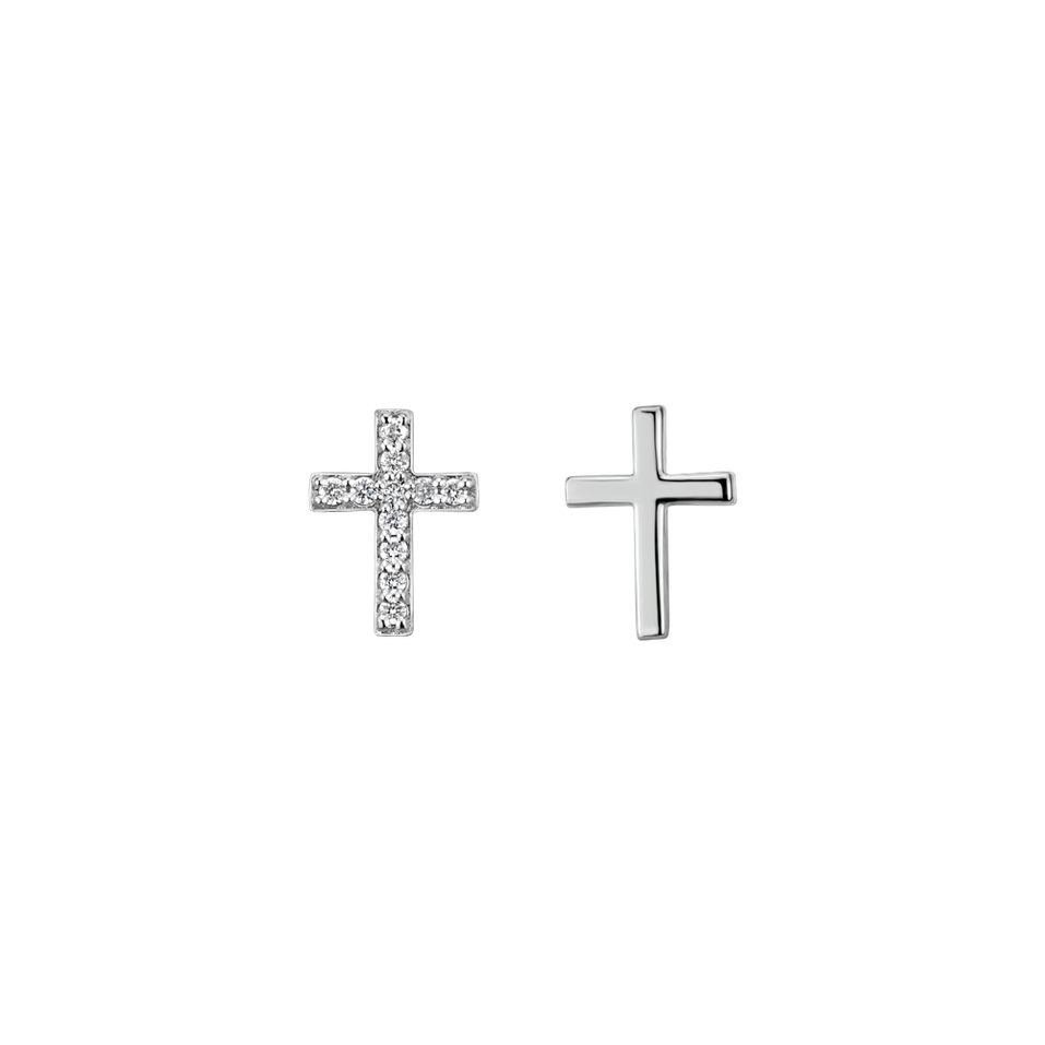Diamond earrings Cross
