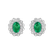 Diamond earrings with Emerald Fairy Goddess1