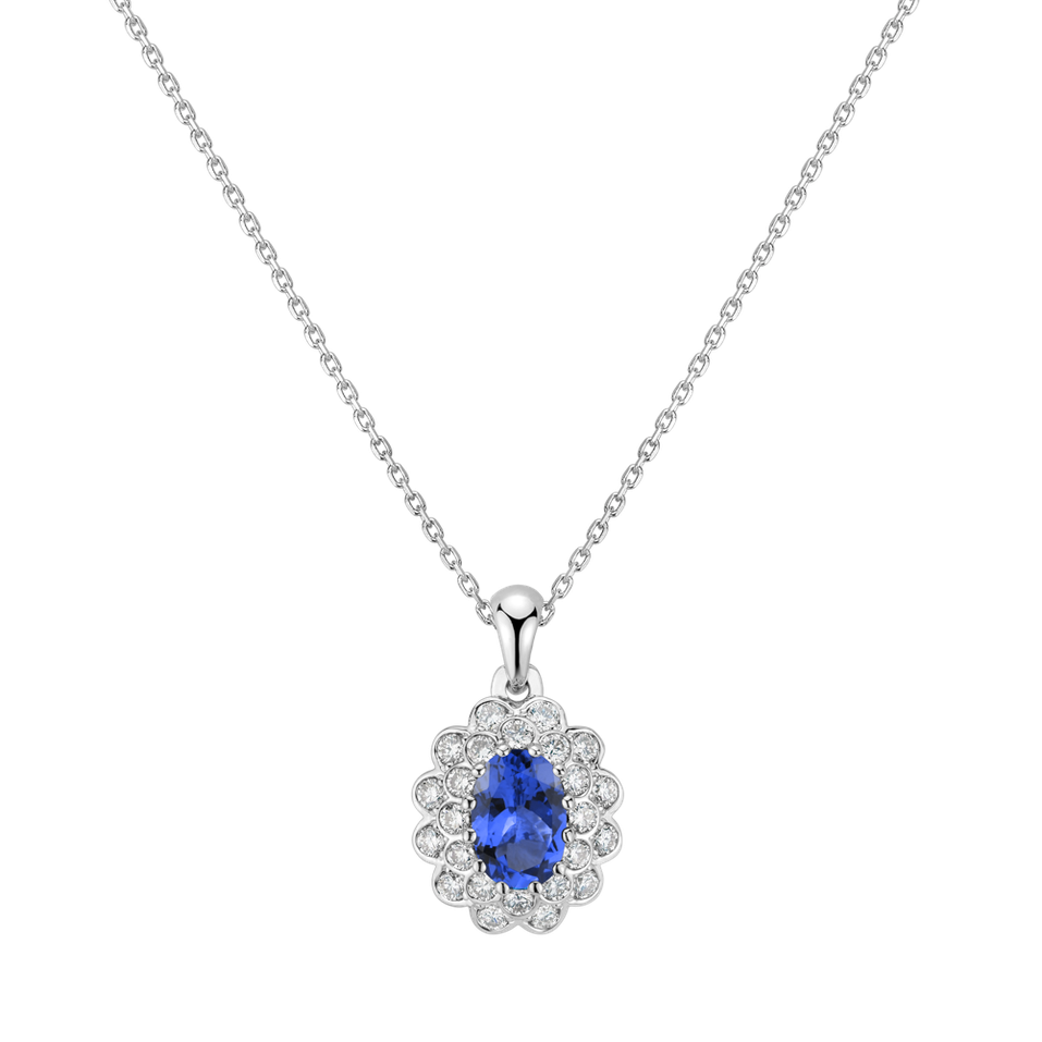Diamond necklace with Tanzanite Fairy Godess