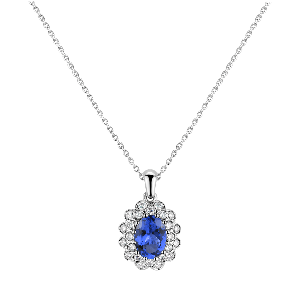 Diamond necklace with Tanzanite Fairy Godess