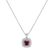 Diamond necklace with Rhodolite Majestic Glory1