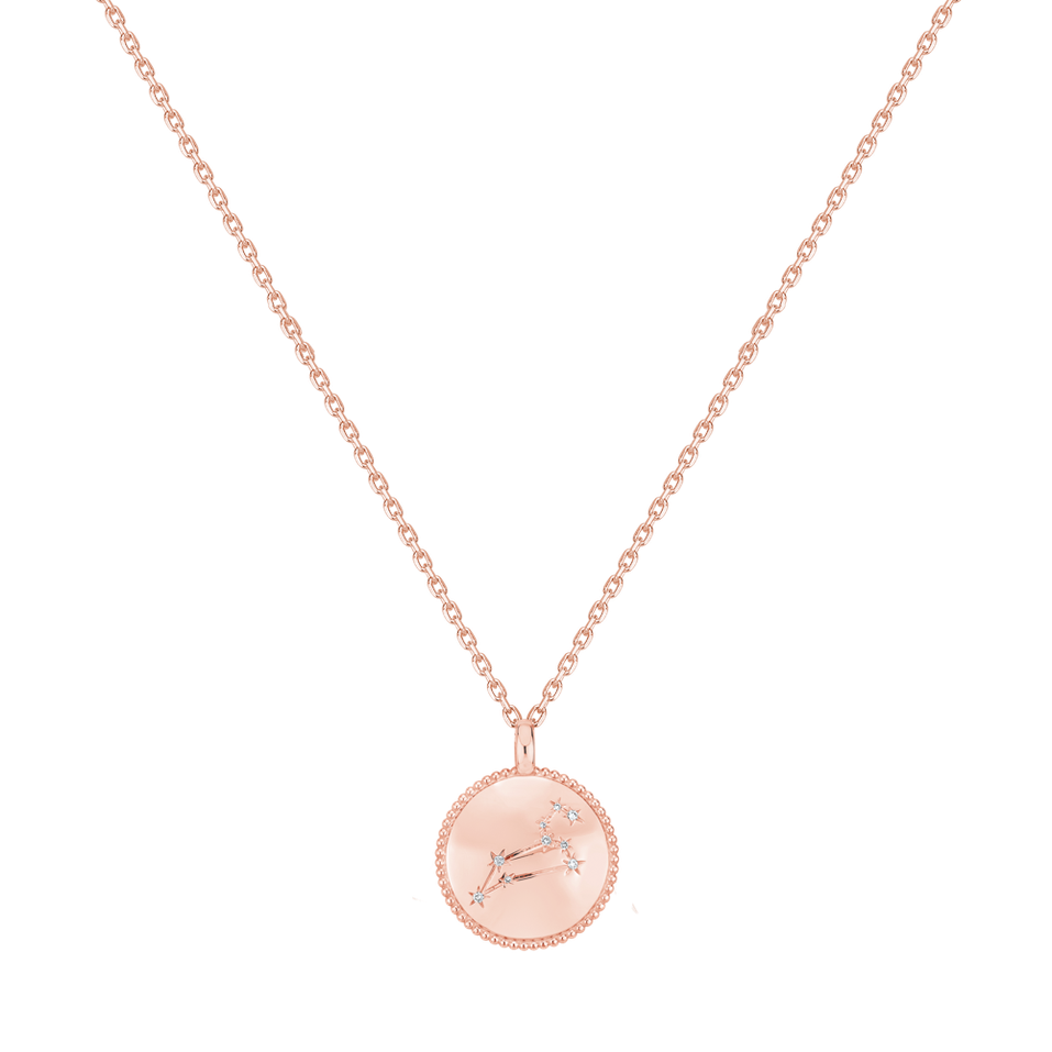 Diamond necklace Zodiac Sign Leo