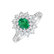 Diamond ring with Emerald Queen of Emerald1