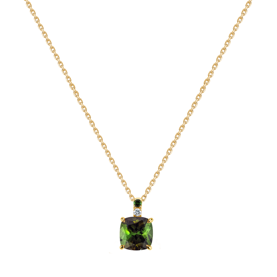 Diamond necklace with Tourmalines Imelda