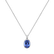 Diamond necklace with Tanzanite Elliptical Perfection2