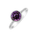 Diamond ring with Amethyst Regal Elegance2