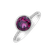 Diamond ring with Rhodolite Regal Elegance2